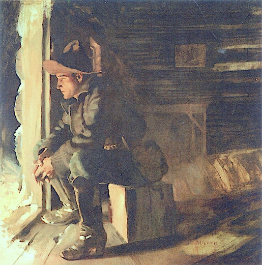 orway Looking at the Storm... by Newell Convers (N.C.) Wyeth,16x12(A3) Poster