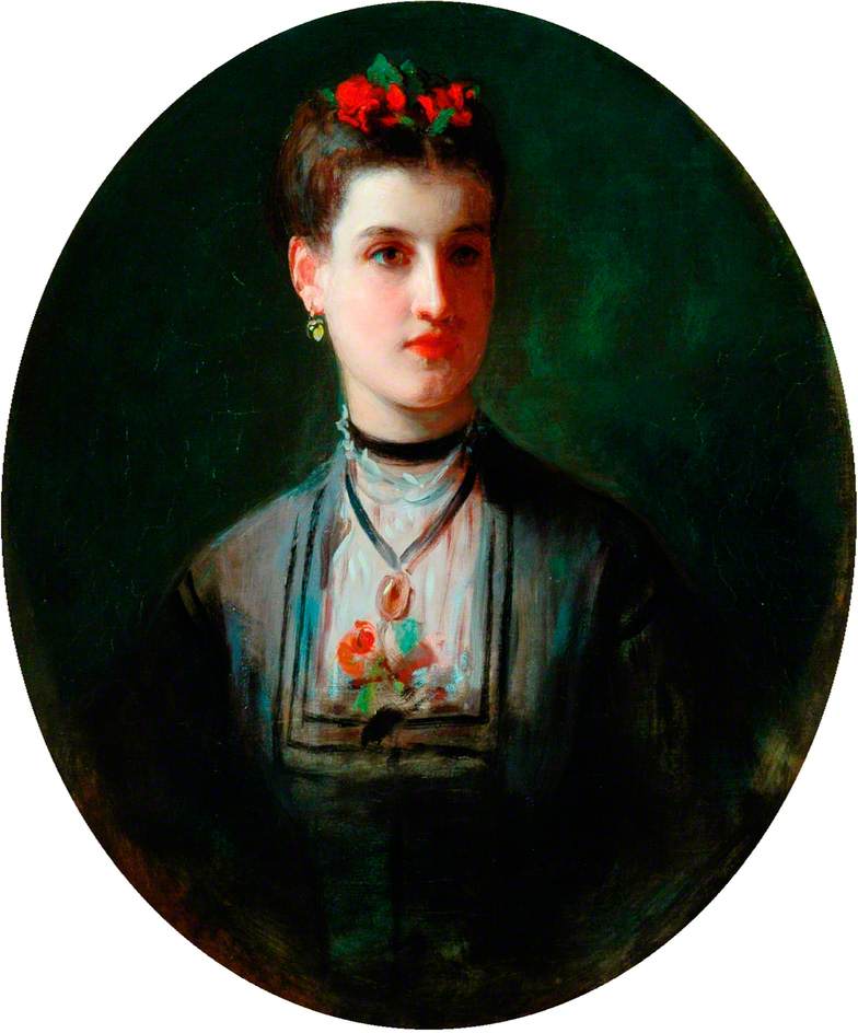 Isabella Mary Clarke, vintage artwork by James Sant, R.A., A3 (16x12") Poster Print