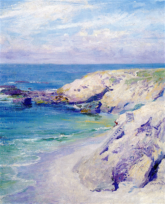 La Jolla Cove, vintage artwork by Guy Orlando Rose, 12x8" (A4) Poster