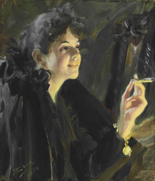 The Cigarette Girl by Anders Zorn,A3(16x12")Poster
