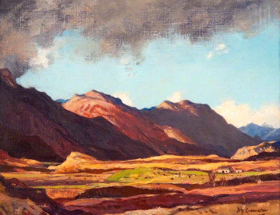 Glen Strae, vintage artwork by Sir David Young Cameron, RA, 12x8" (A4) Poster