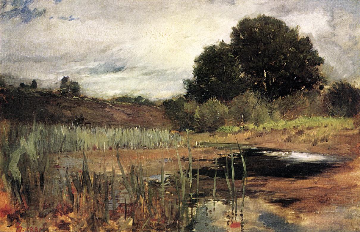 Polling Landscape, vintage artwork by Frank Duveneck, 12x8" (A4) Poster
