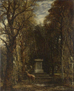 Cenotaph to the Memory of Sir Joshua Reynolds, Erected in the Grounds of Coleorton Hall, Leicestershire, vintage artwork by John Constable, 12x8" (A4) Poster