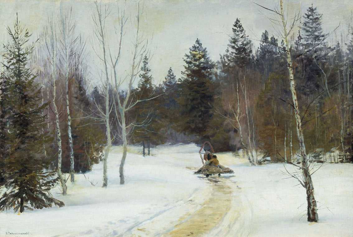 Winter in the Forest by Vasily Perepletchikov,A3(16x12")Poster