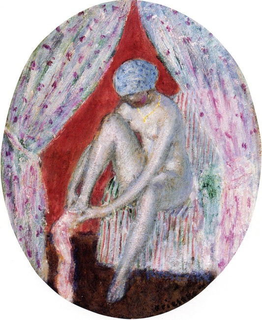 Dressing, vintage artwork by Frederick Carl Frieseke, 12x8" (A4) Poster