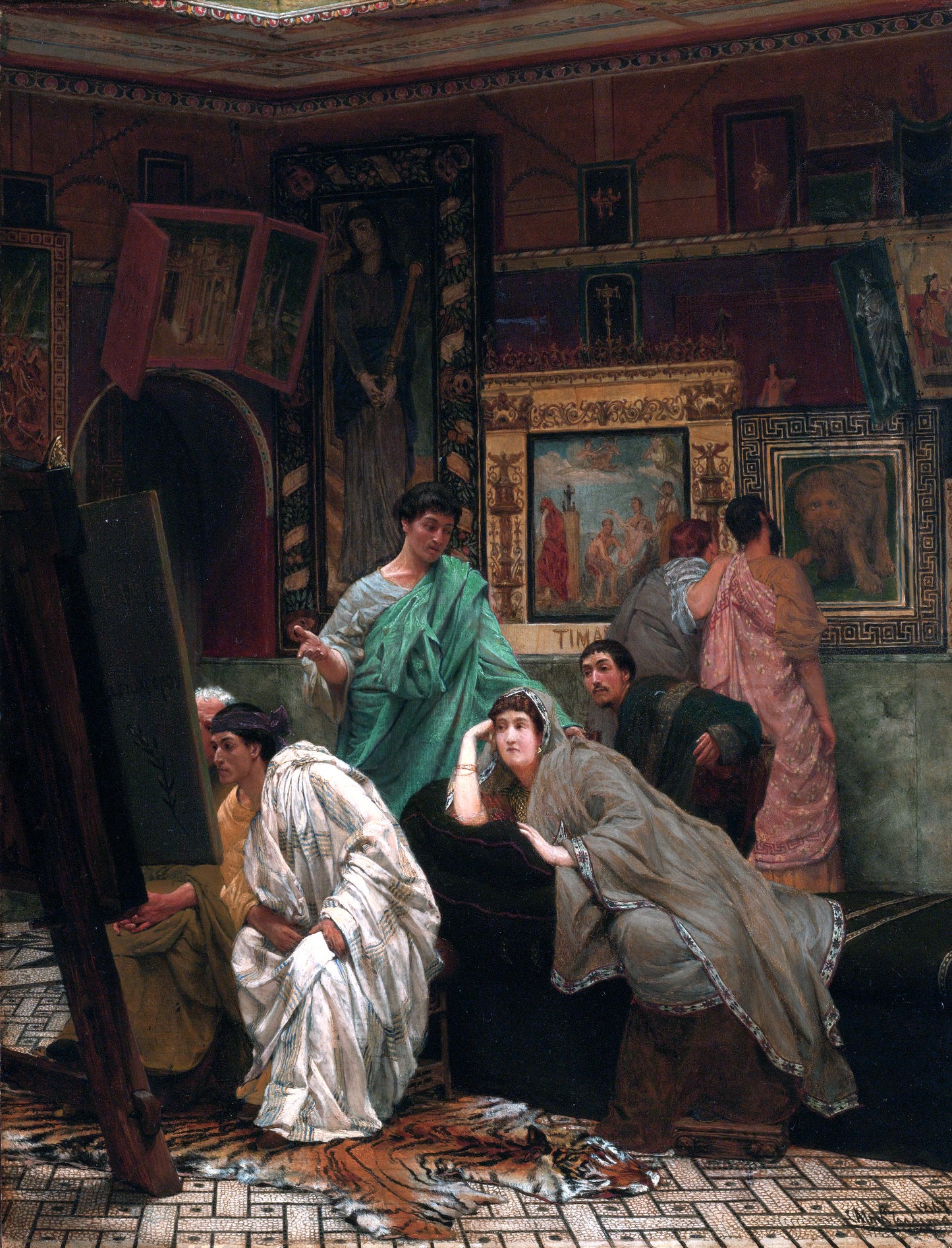 A Collection of Pictures at the Time of Augustus, vintage artwork by Sir Lawrence Alma-Tadema, 12x8" (A4) Poster