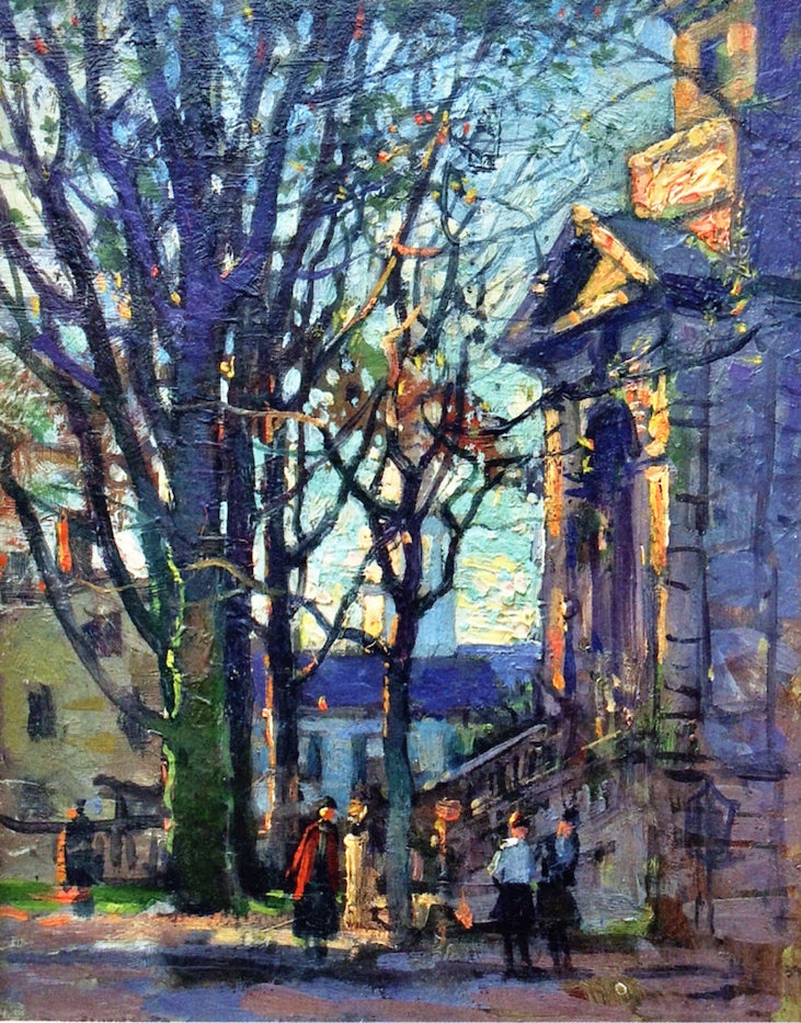 Middle St., Gloucester by Paul Cornoyer,A3(16x12")Poster