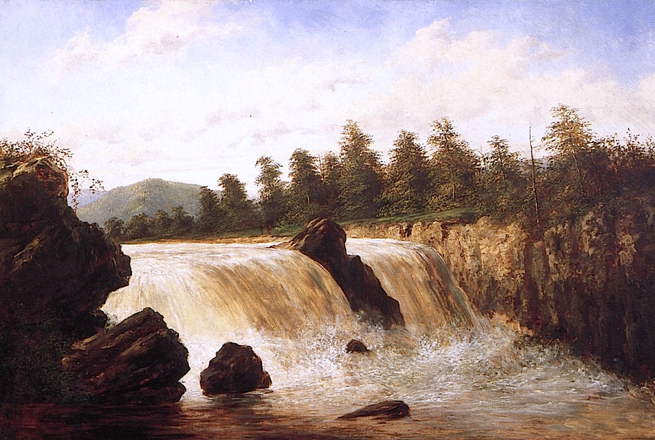 Toula Waterfalls, vintage artwork by William Charles Anthony Frerichs, 12x8" (A4) Poster