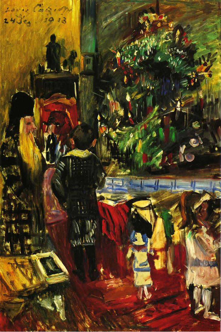 Distributing Christmas Presents by Lovis Corinth,A3(16x12")Poster
