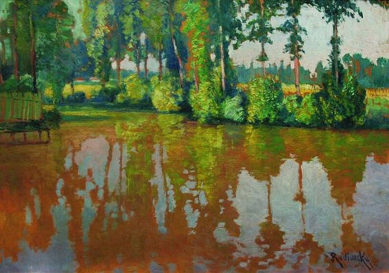 Arm of the River - Reflections by Vaclav Radimsky,A3(16x12")Poster