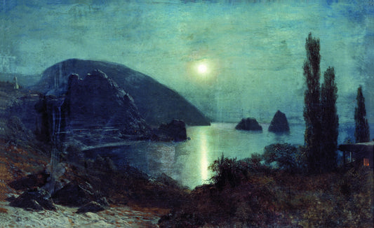 Gurzuf, vintage artwork by Lev Lagorio, 12x8" (A4) Poster