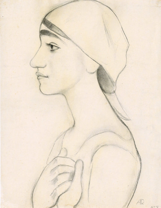 Portrait of Bertha by Anita Rée,16x12(A3) Poster