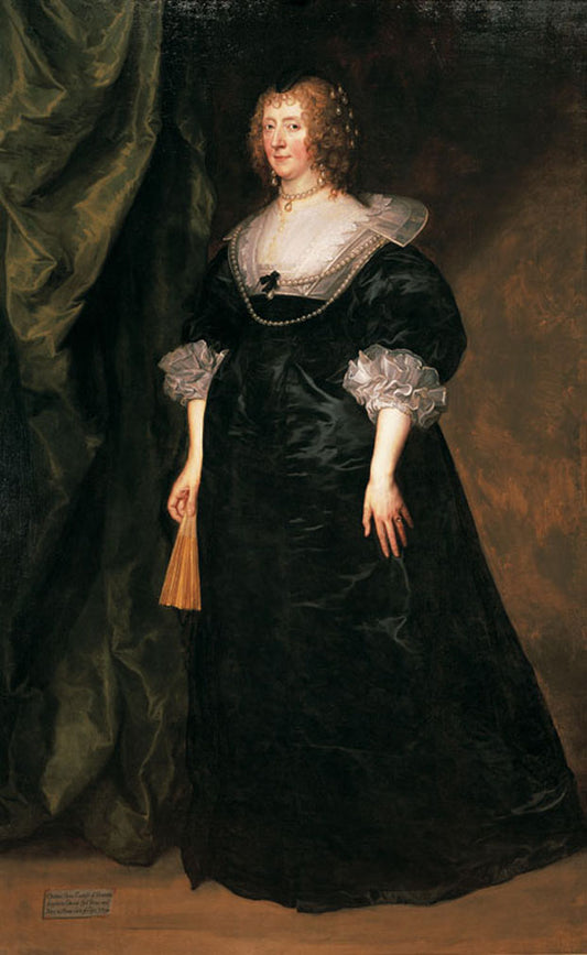 Christian Cavendish, Countess of Devonshire, vintage artwork by Anthony van Dyck, 12x8" (A4) Poster