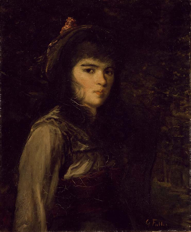 Romany Girl, vintage artwork by George Fuller, A3 (16x12") Poster Print