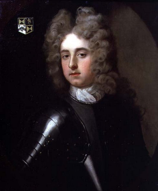 David Shorter of by brook, Kent, Elder Brother of Catherine, Lady Walpole, vintage artwork by Michael Dahl, 12x8" (A4) Poster