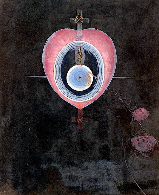 The Dove, No. 09, Group IX/UW, No. 33 by Hilma af Klint,A3(16x12")Poster