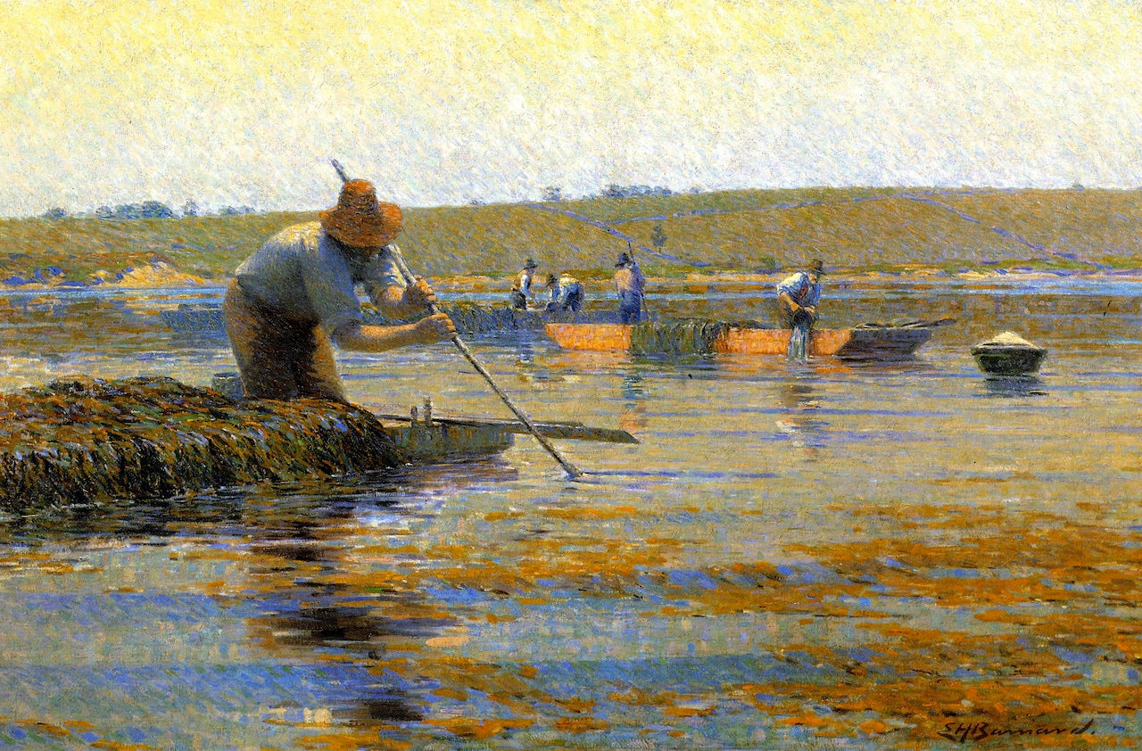 River Weeders, vintage artwork by Edward H. Barnard, 12x8" (A4) Poster