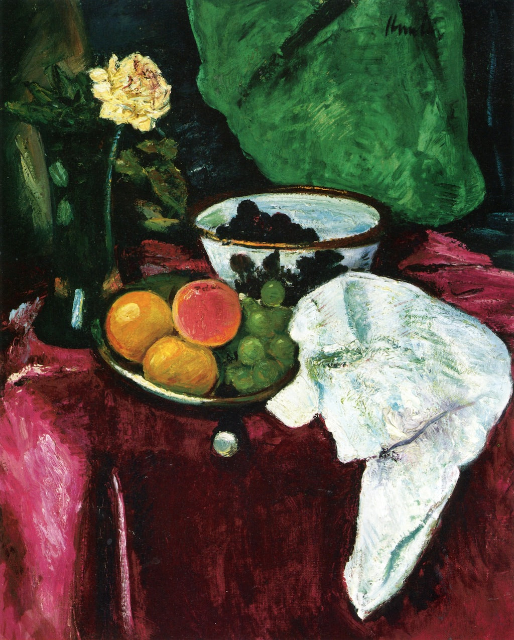 The Red Tablecloth by George Leslie Hunter,16x12(A3) Poster