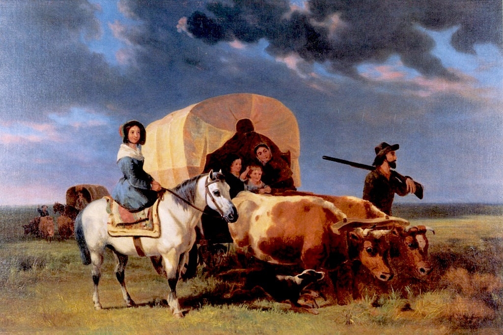 The Pioneers, vintage artwork by William Tylee Ranney, A3 (16x12") Poster Print