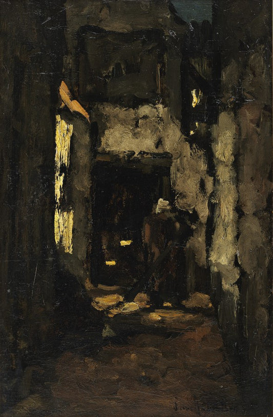 Alley, vintage artwork by Suze Robertson, 12x8" (A4) Poster