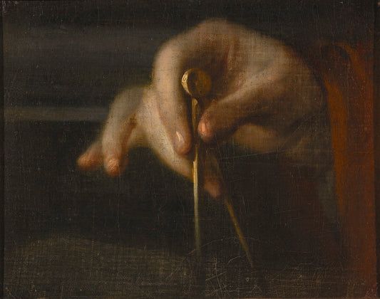 Study of a Hand, vintage artwork by George Engelhardt Schroeder, 12x8" (A4) Poster