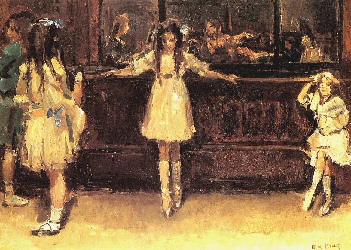 Ballet School in London, vintage artwork by Isaac Israels, 12x8" (A4) Poster