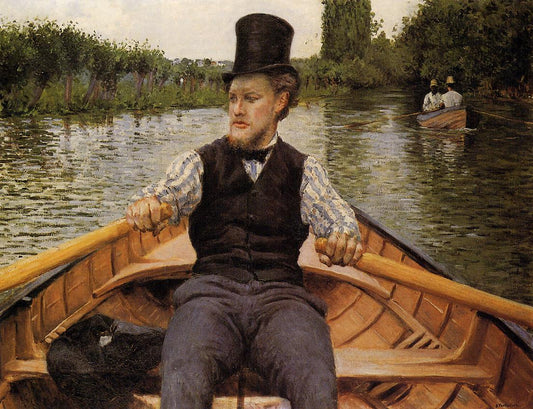 Boating Party, vintage artwork by Gustave Caillebotte, 12x8" (A4) Poster