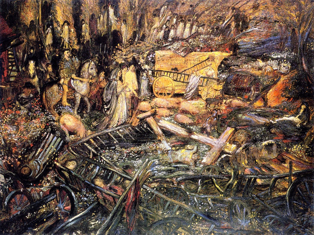 The Great Upheaval by Henry de Groux,A3(16x12")Poster
