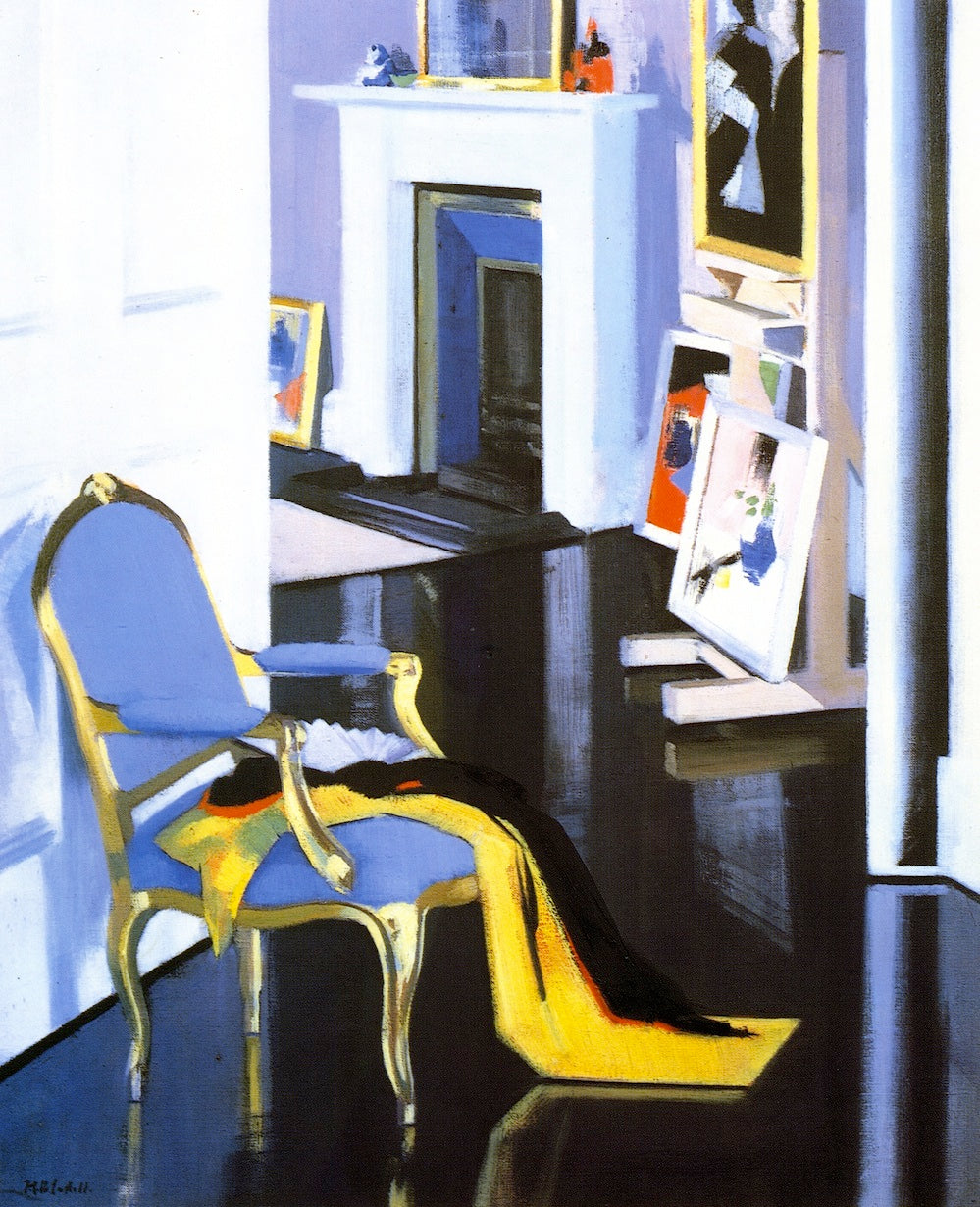 The Gold Chair, vintage artwork by Francis Campbell Boileau (F.C.B.) Cadell, 12x8" (A4) Poster
