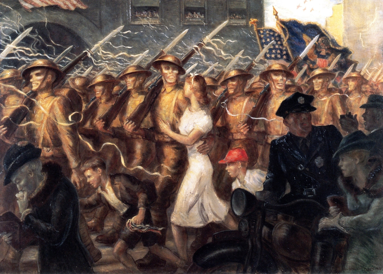 Parade to War by John Steuart Curry,16x12(A3) Poster