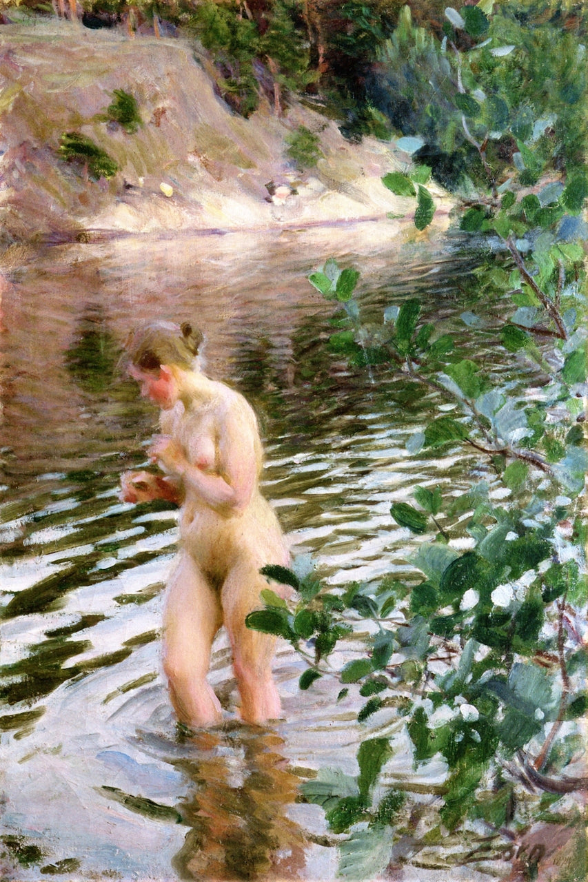 Frileuse (Shivering Girl) by Anders Zorn,A3(16x12")Poster