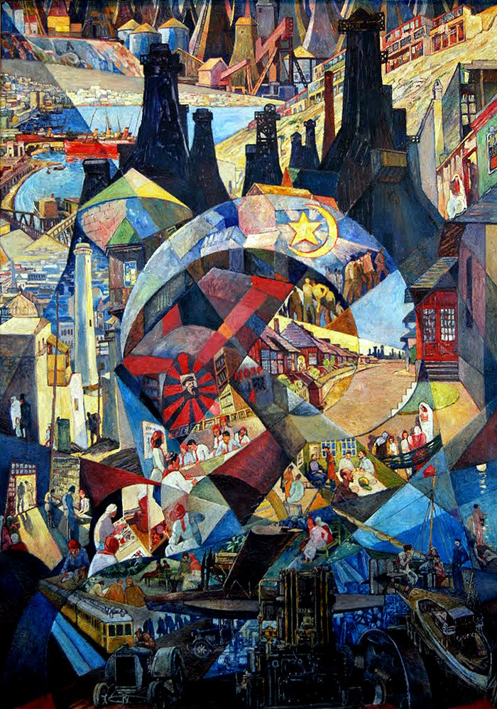 Baku by Johann Heinrich Vogeler,16x12(A3) Poster