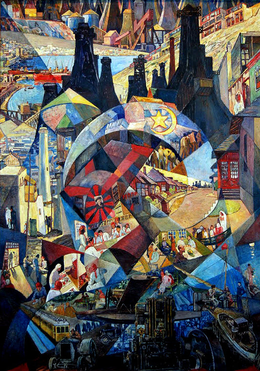 Baku by Johann Heinrich Vogeler,16x12(A3) Poster