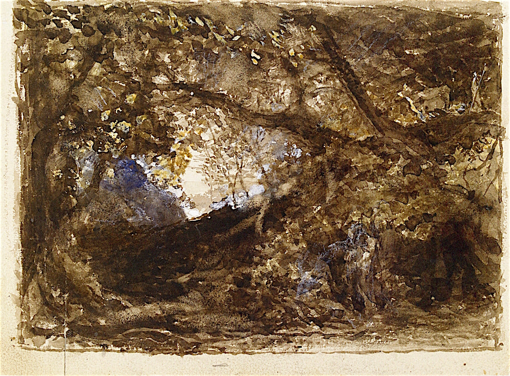 The Brothers in Comus Lingering under the Vine, vintage artwork by Samuel Palmer, A3 (16x12") Poster Print