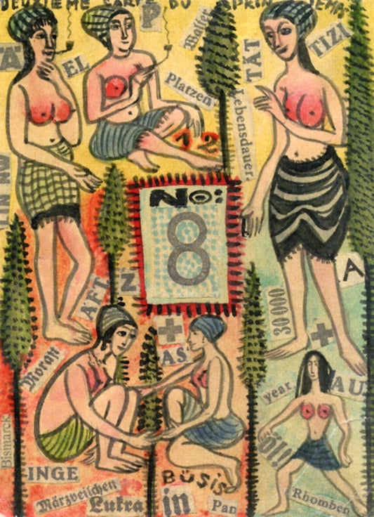 Eighth Double-Breasted Card by Anita Rée,16x12(A3) Poster