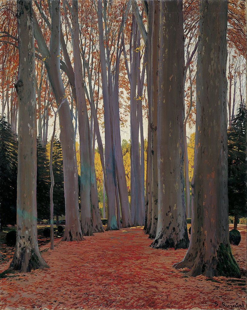 Avenue of Plane Trees by Santiago Rusinol Prats,A3(16x12")Poster