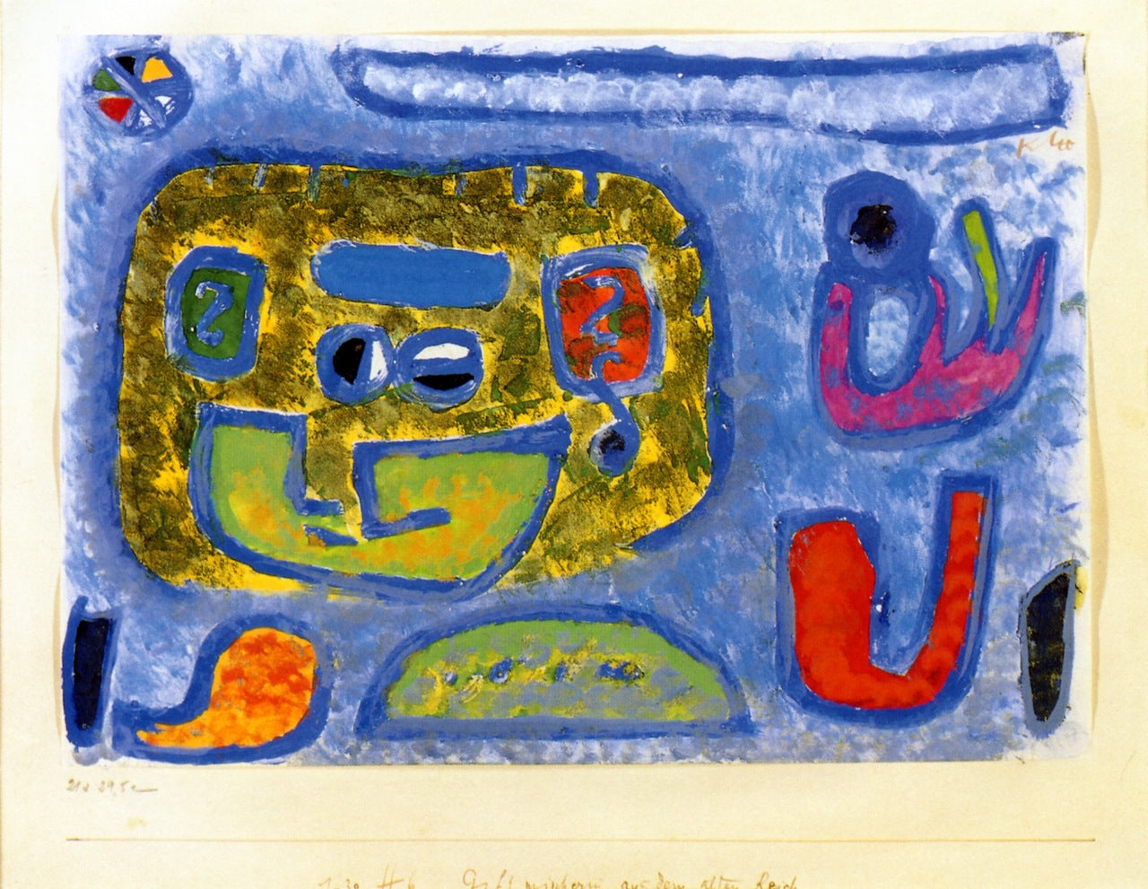 Gift mischerin aus dem Alten Reich, vintage artwork by Paul Klee, 12x8" (A4) Poster
