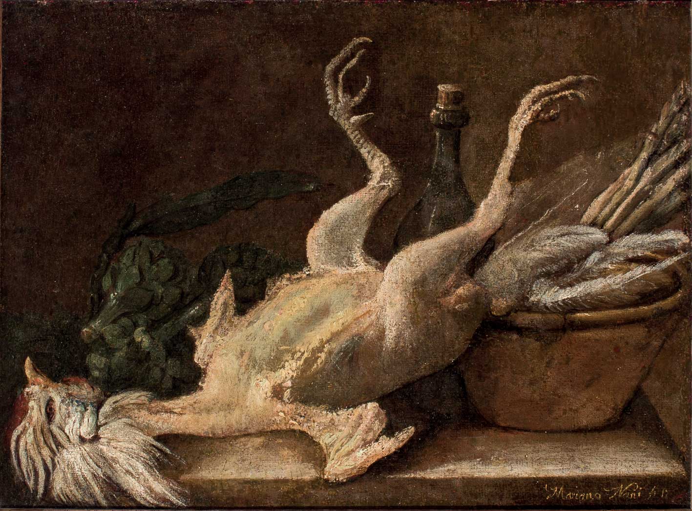 Chicken, vintage artwork by Mariano Nani, 12x8" (A4) Poster