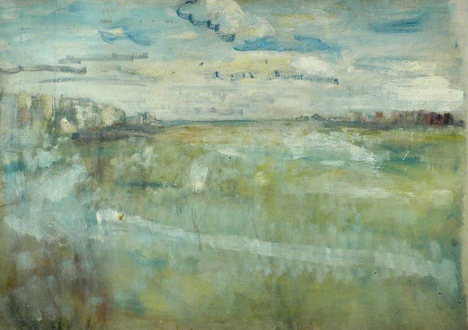 Landscape in America, vintage artwork by Ambrose McEvoy, 12x8" (A4) Poster