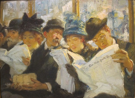 Morning News by Francis Luis Mora,16x12(A3) Poster