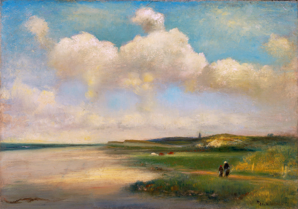 From Amagansett to East Hampton, vintage artwork by George Bogert, 12x8" (A4) Poster