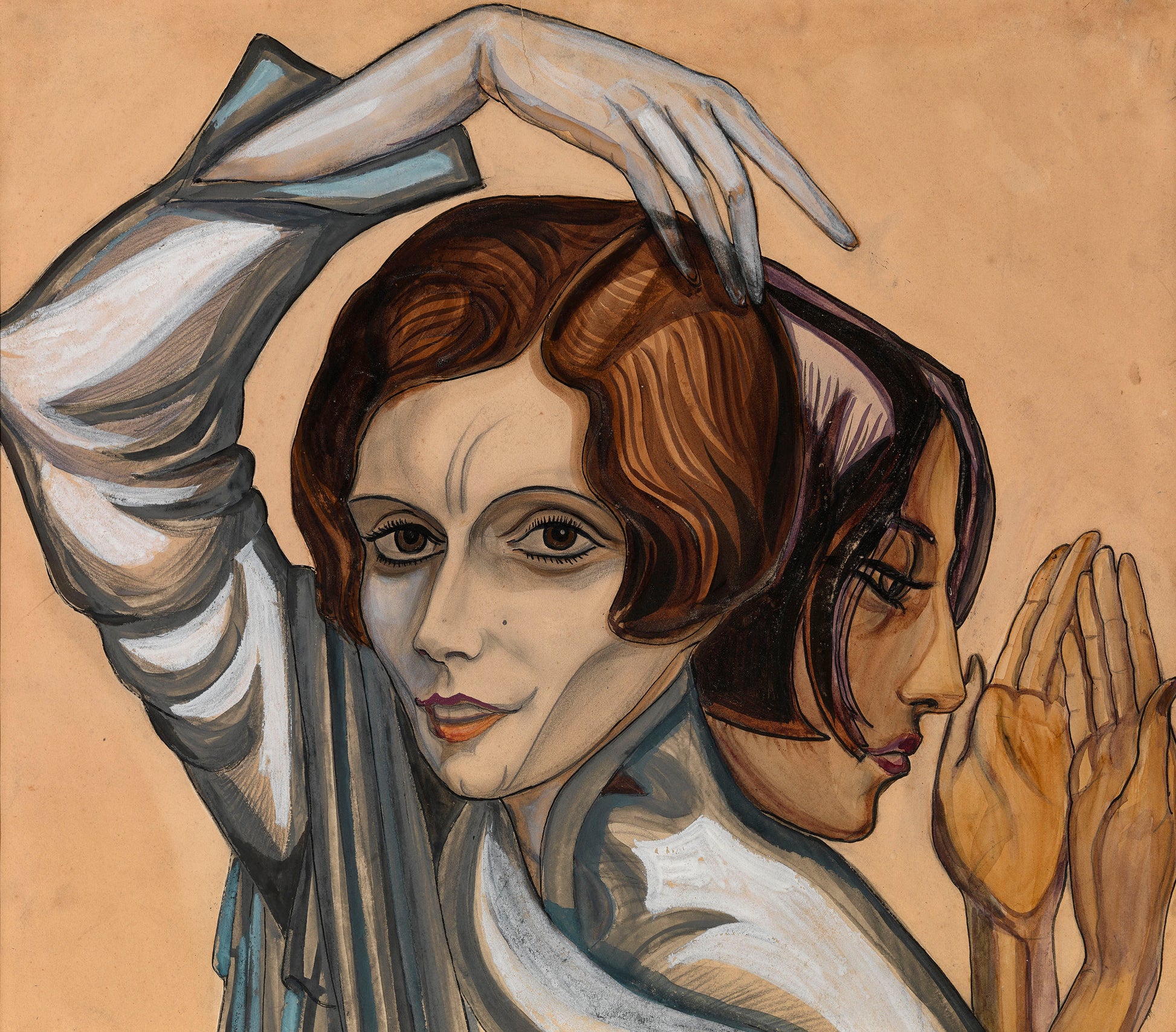 misarjevsky-Balieff and Natalia Molostova by Sergei Sudeikin,16x12(A3) Poster