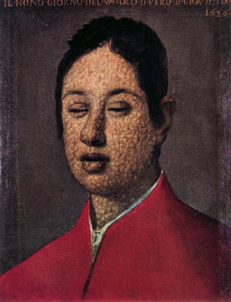 Portrait of Ferdinando II de' Medici, vintage artwork by Justus Sustermans, 12x8" (A4) Poster