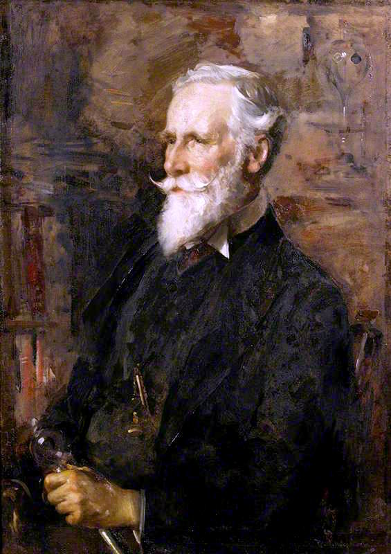 Sir William Crookes, vintage artwork by Edward Arthur Walton, R.S.A., P.R.S.W., 12x8" (A4) Poster