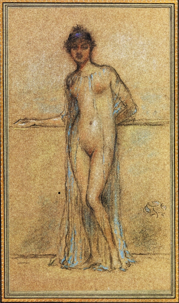 Blue and Violet II, vintage artwork by James Abbott McNeill Whistler, 12x8" (A4) Poster