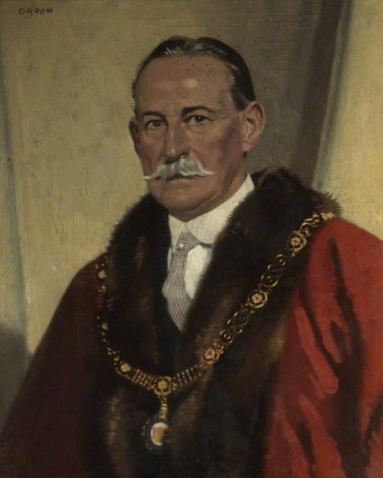 Alderman Cedric Chivers (1854-1929), vintage artwork by Sir William Orpen, R.A., R.H.A., 12x8" (A4) Poster