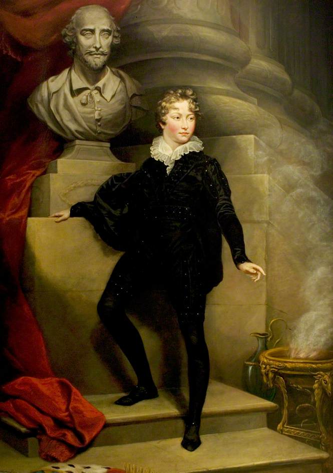 Master Betty as Hamlet, vintage artwork by James Northcote, 12x8" (A4) Poster
