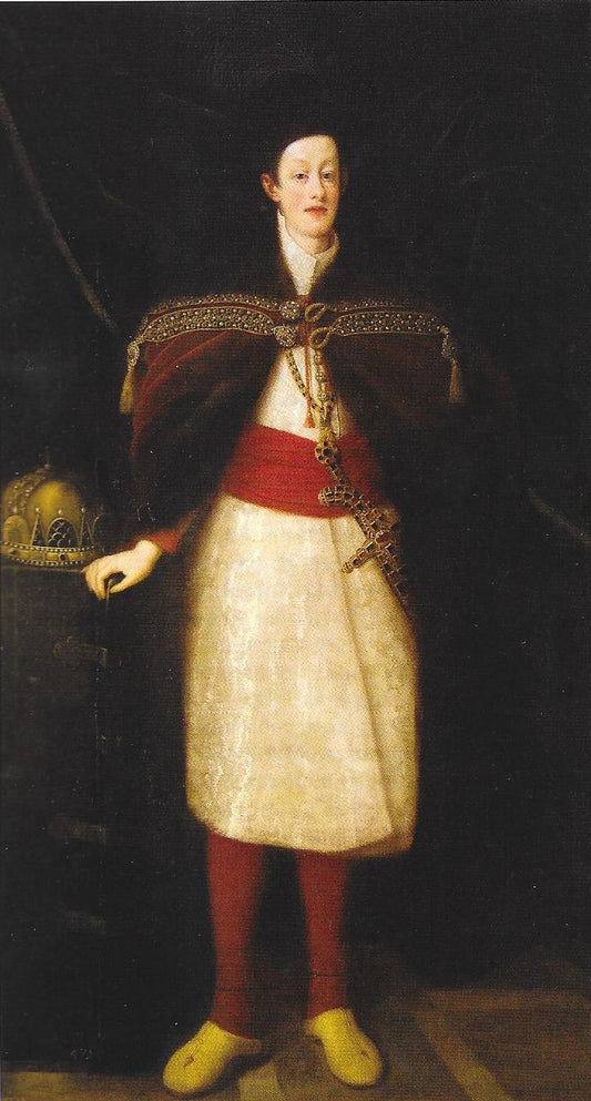 Ferdinand III in magyar dress, vintage artwork by Justus Sustermans, 12x8" (A4) Poster