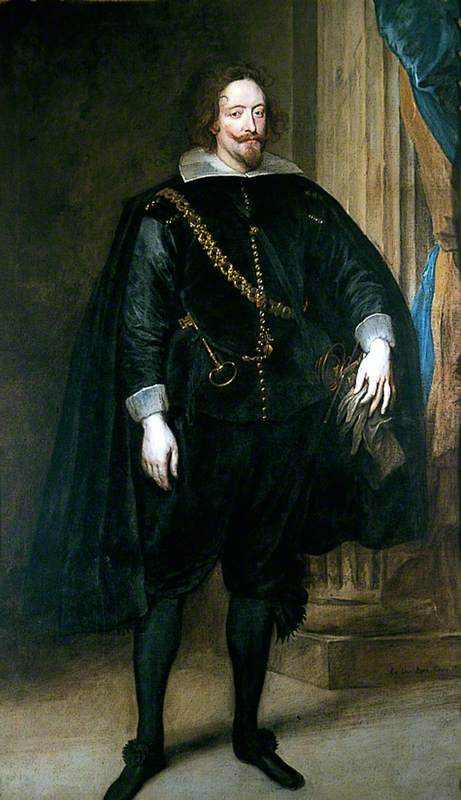 Albert de Ligne, Prince of Barbancon and Arenberg, vintage artwork by Anthony van Dyck, 12x8" (A4) Poster