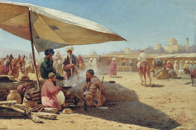 Oriental Market by Richard Karlovich Zommer,A3(16x12")Poster